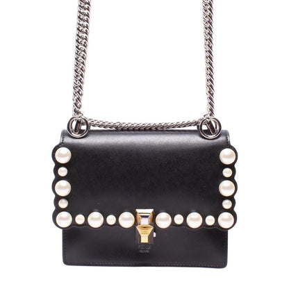 Fendi Leather Kan I Black Shoulder Bags ITTQ2AARY7OJ