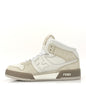 Fendi Suede Vitello Match High Top Sneakers 37 Ice White Ice Fendi White