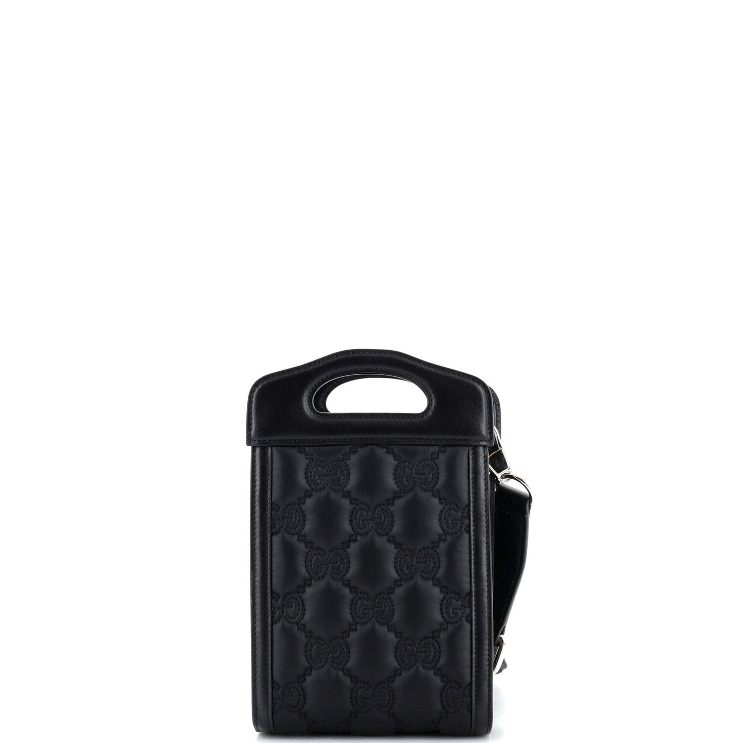 Top Handle Crossbody Bag GG Embossed Matelasse Nylon with Leather Mini