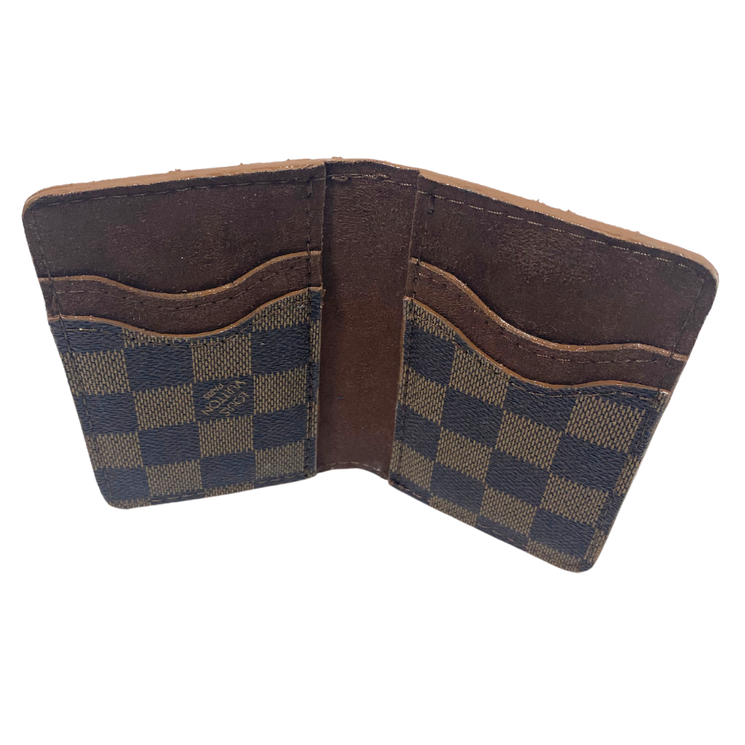 Upcycled GG / LV / MCM 6 Pocket Card Case