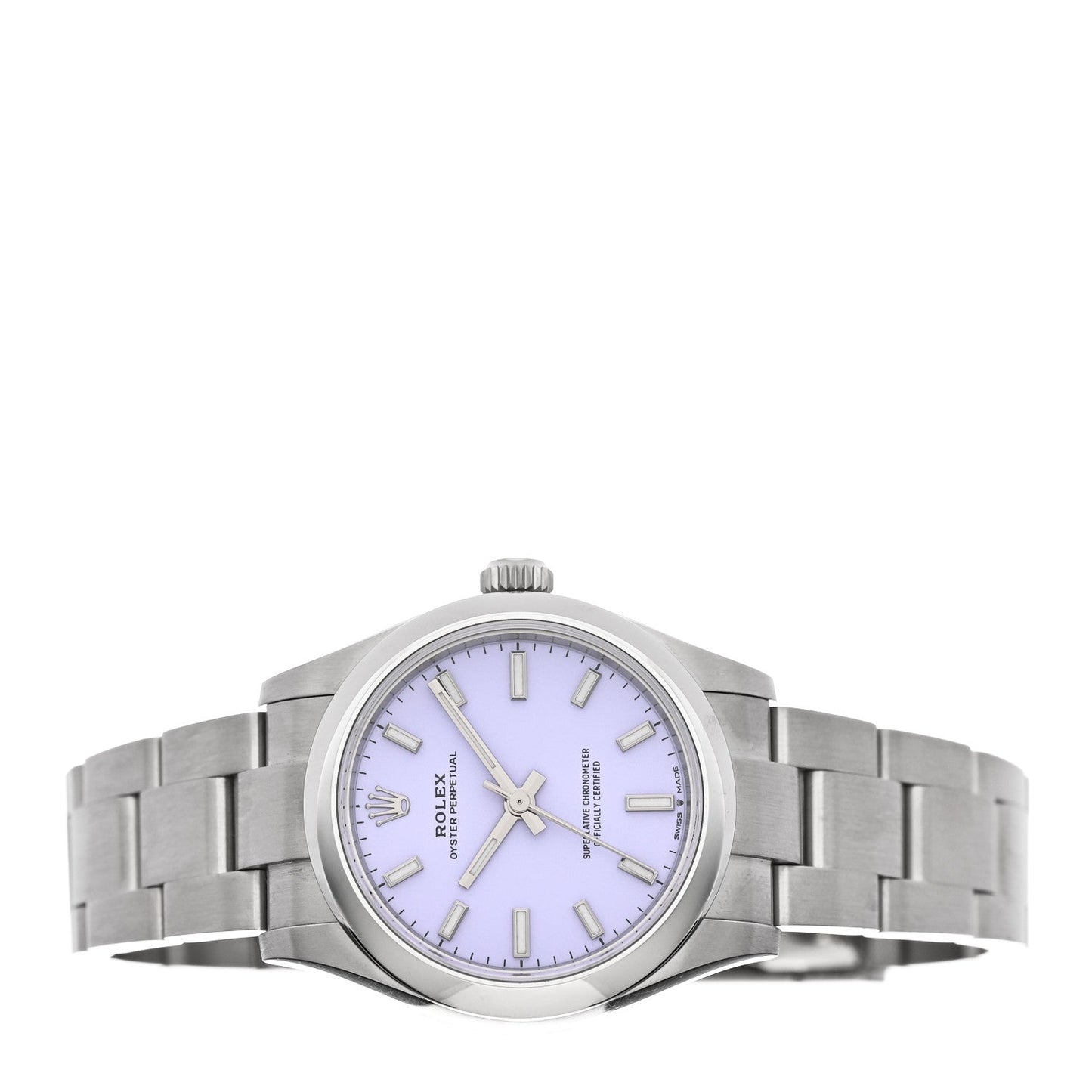 Stainless Steel 31mm Oyster Perpetual Watch Lavender 277200
