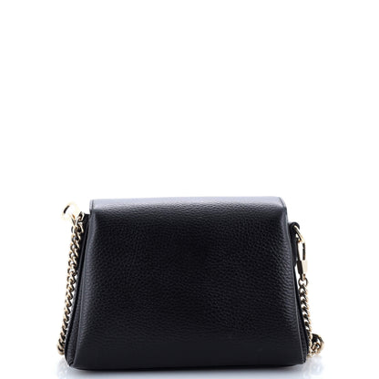 Interlocking Chain Crossbody Bag Leather Small