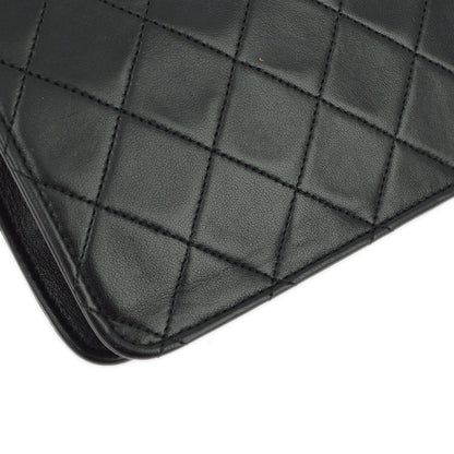 Chanel Black Lambskin 2way Handbag Shoulder Bag