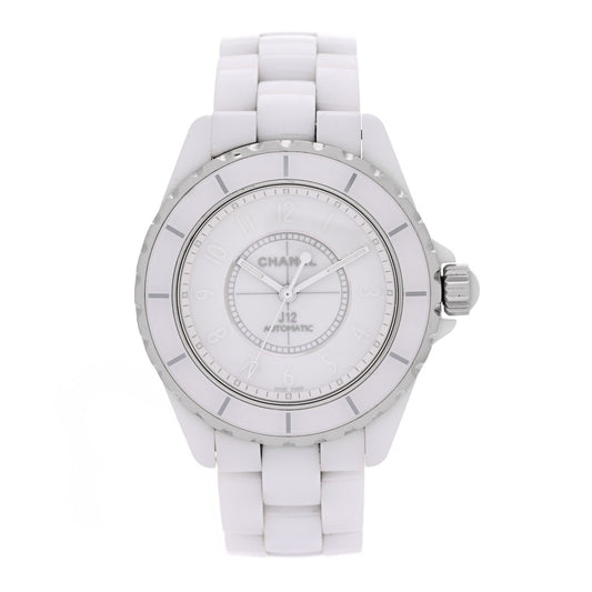 Stainless Steel Ceramic 38mm J12 Phantom Automatic Watch White