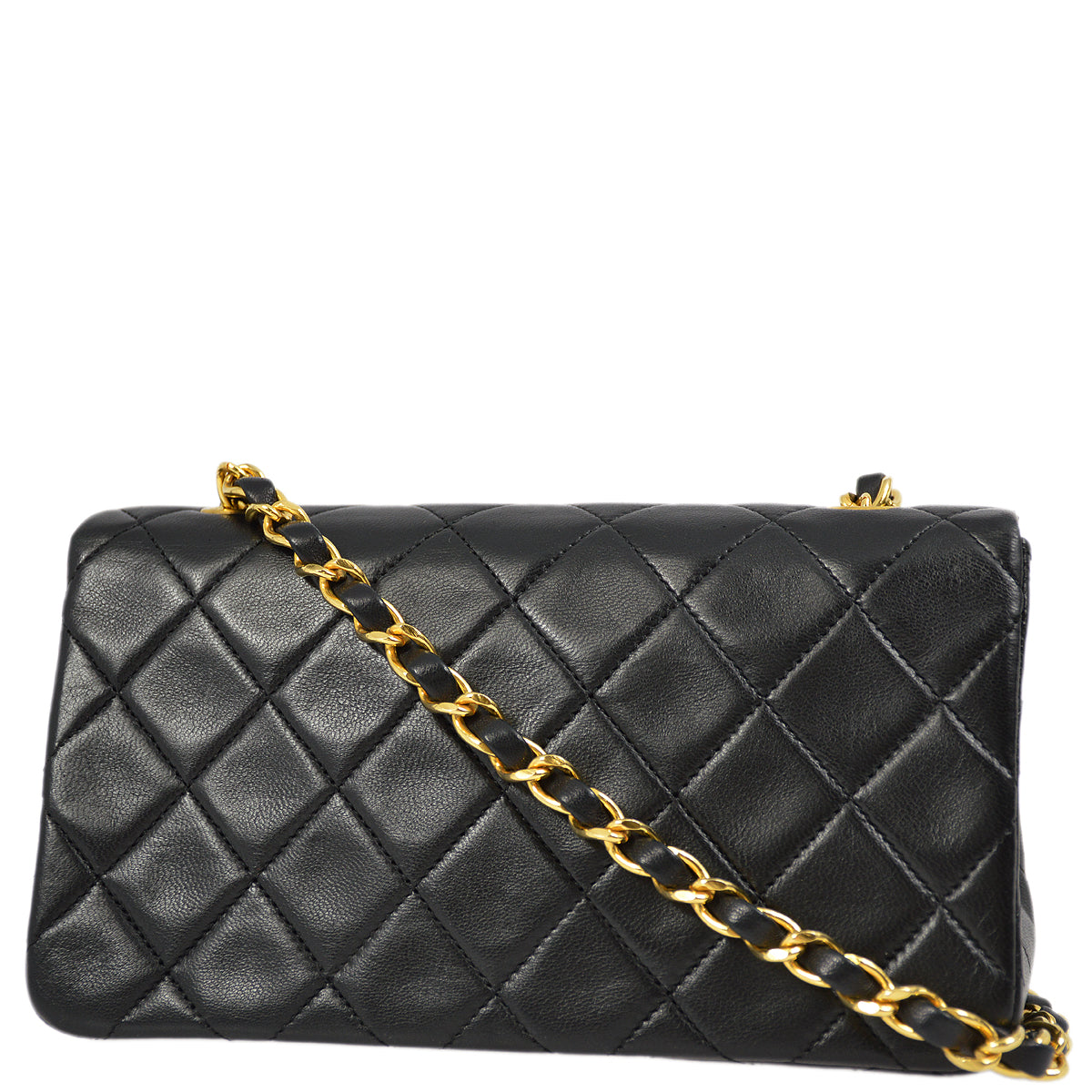 Chanel Flap Mini Lambskin Black Shoulder Bag Style 4