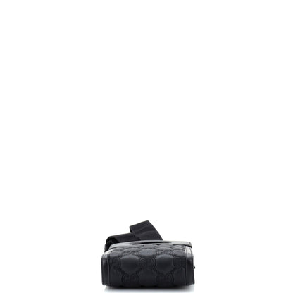 Top Handle Crossbody Bag GG Embossed Matelasse Nylon with Leather Mini