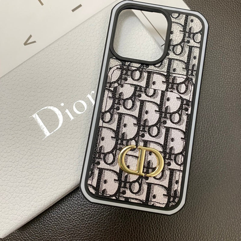 Black CD iPhone Case With Card Holder