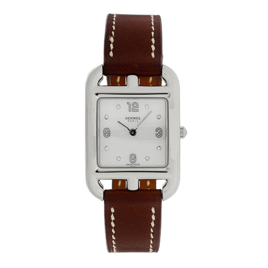 Stainless Steel Barenia Diamond Mother of Pearl 23mm Cape Cod Quartz Watch Fauve