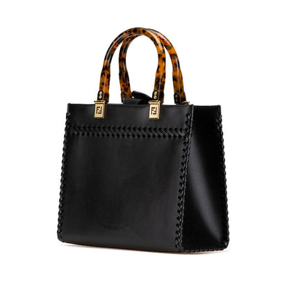 Fendi Sunshine Leather Red Tote Bag Style 13