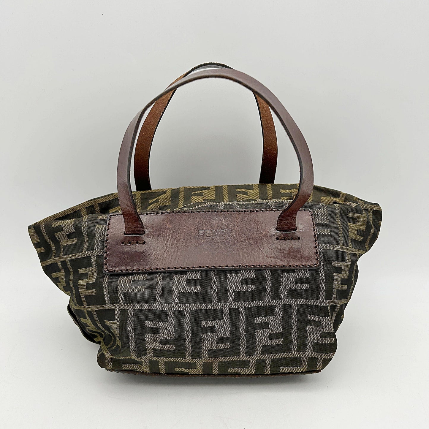 Fendi Zucca FF Top Handle Bag - Brown Handle Bags, Handbags fe8814vf