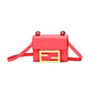 Fendi Micro Baguette Trifold Wallet Crossbody Bag Dalia Pink Leather