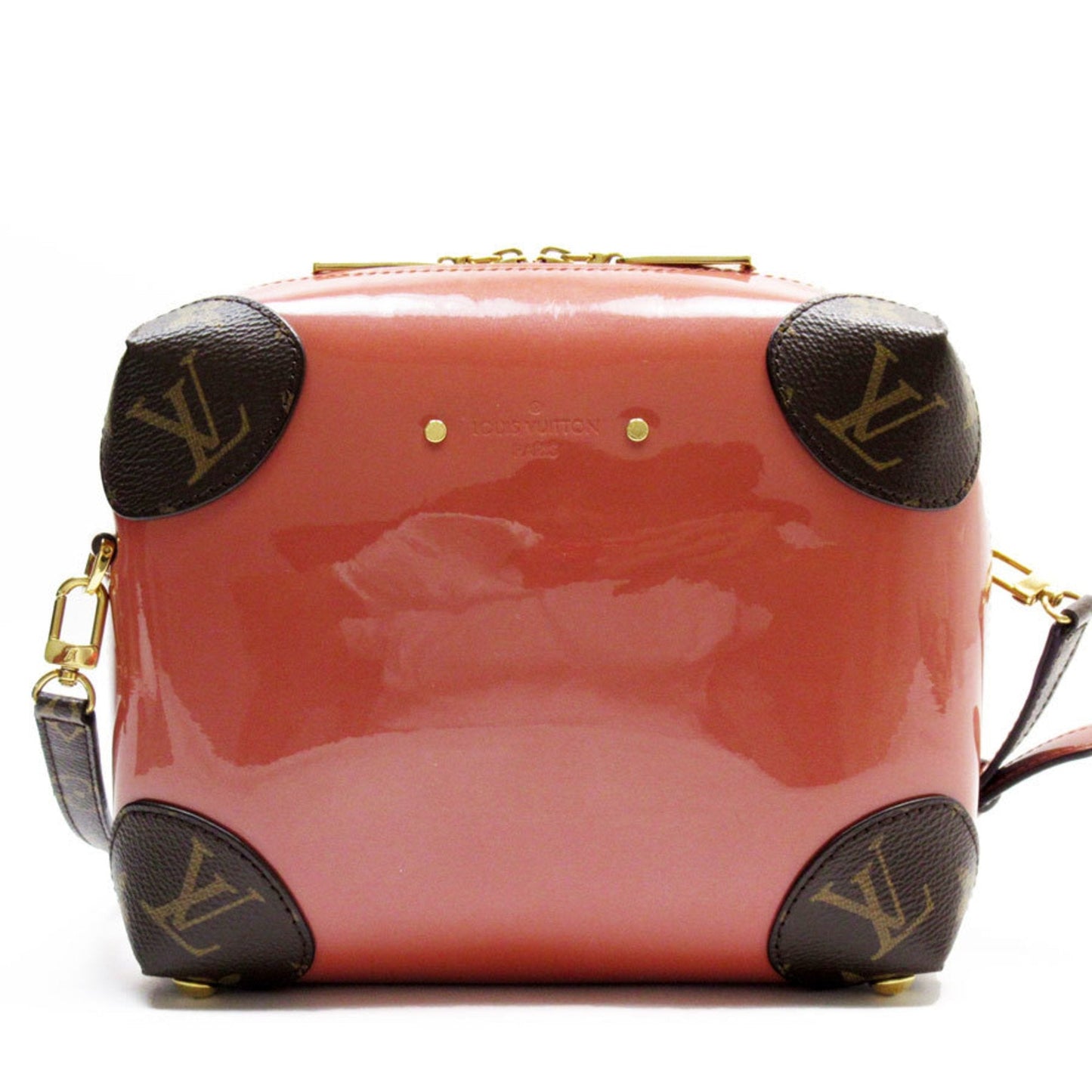 Louis Vuitton  pink  Monogram Patent Leather Shoulder Bag