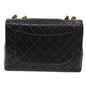 Chanel Leather Black Chain Shoulder Bag