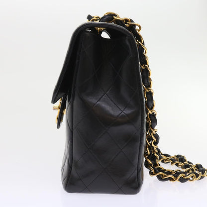 Chanel Leather Black Chain Shoulder Bag