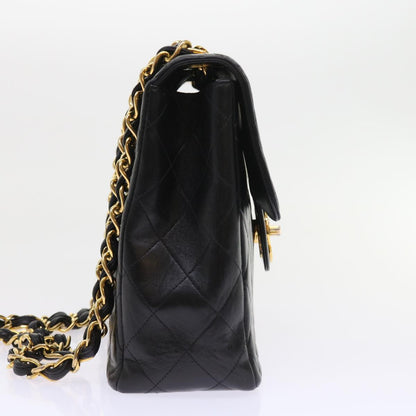 Chanel Leather Black Chain Shoulder Bag