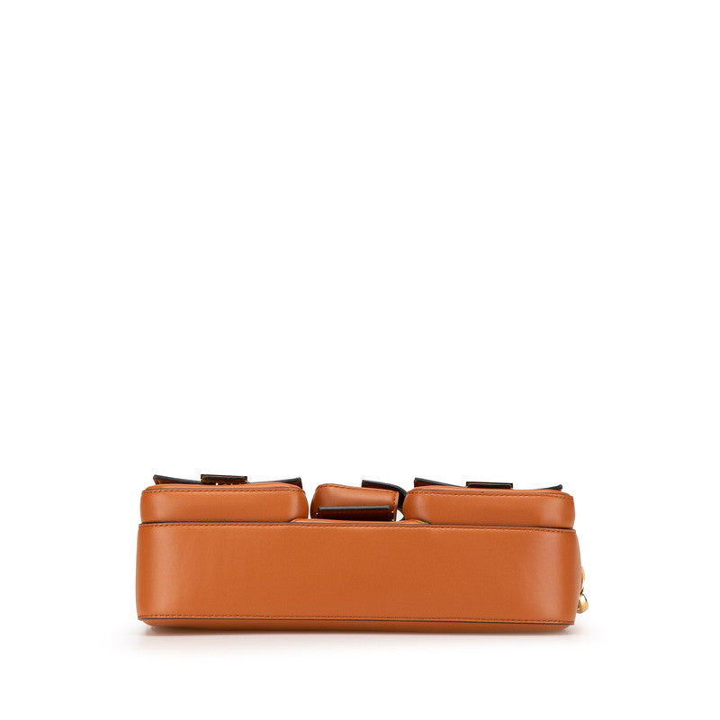 Fendi Sunshine Leather Red Tote Bag Style 9