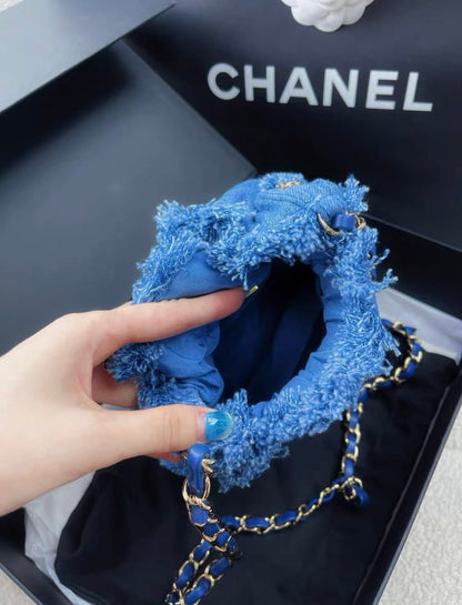 Chanel Quilted Gold Shoulder Bag Quilted