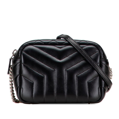 Saint Laurent Loulou Leather Red Shoulder Bag