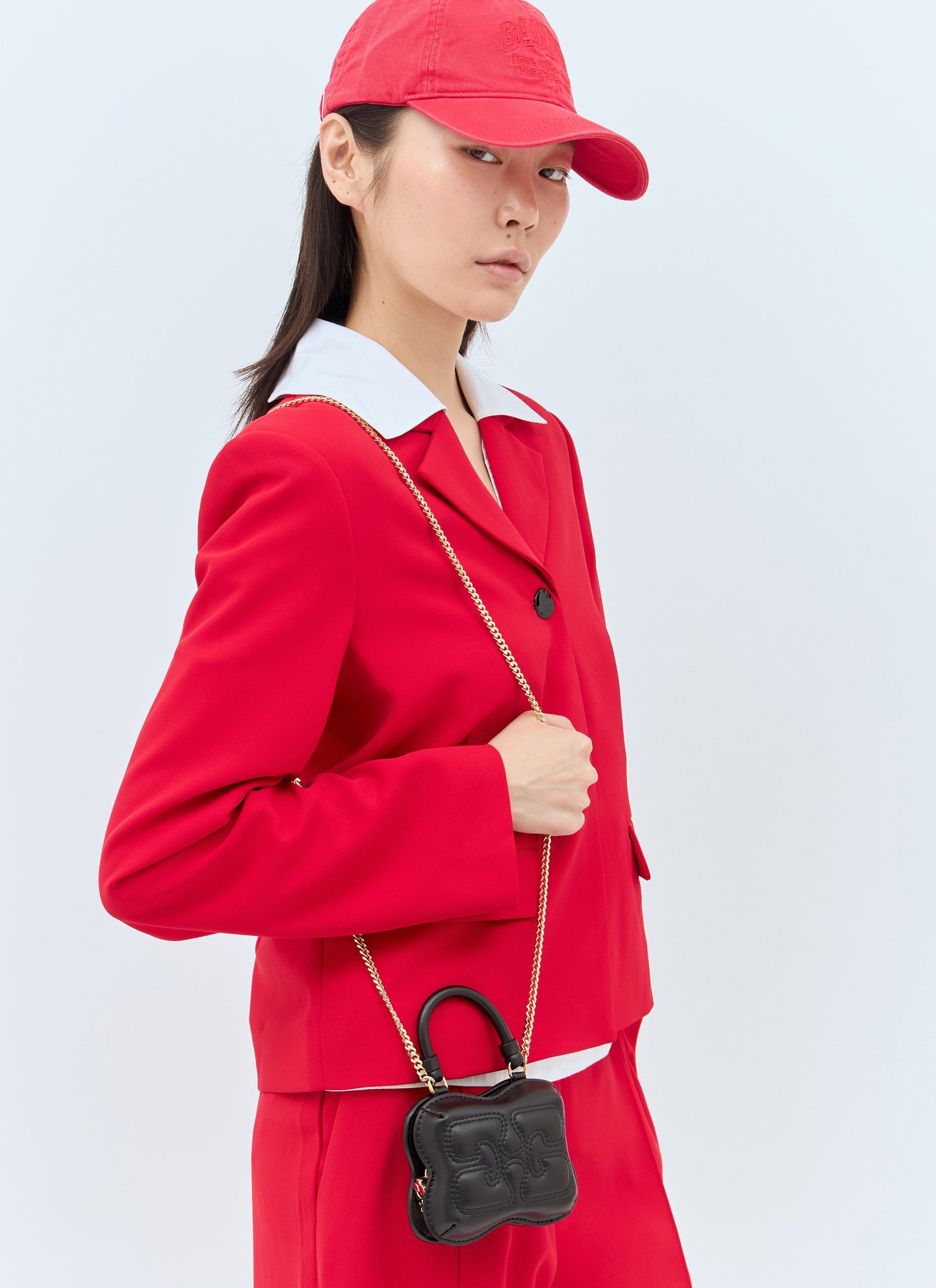 Ganni Women Butterfly Nano Crossbody Bag