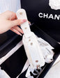 Chanel Luxury Leather White Clutch