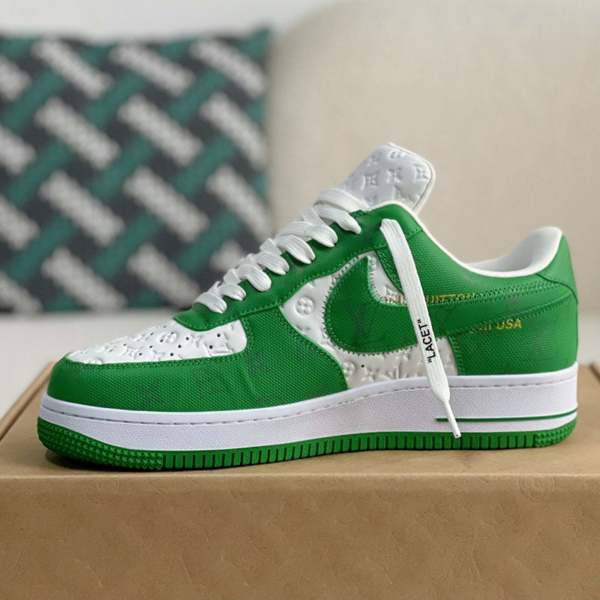 Air Force 1 x Louis Vuitton Green Best Quality