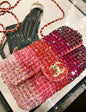 Chanel Pink Crystal Iridescent Ombre Mini Flap Bag