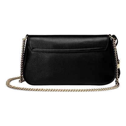 Gucci Soho Disco GG Black Calf Leather Tassel Chain Crossbody Bag