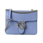 Gucci Icon GG Interlocking Mineral Blue Calf Leather Crossbody Bag