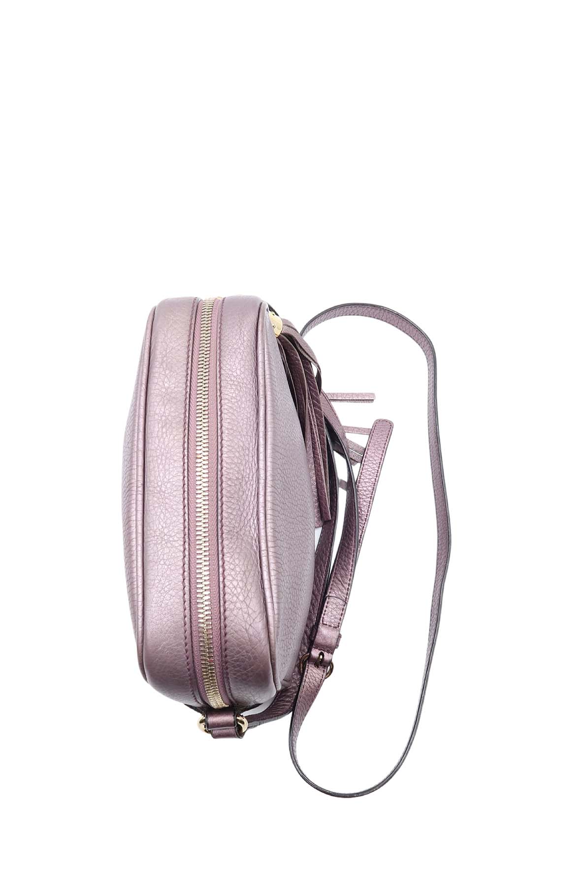 Metallic Soho Disco Crossbody Bag Lilac