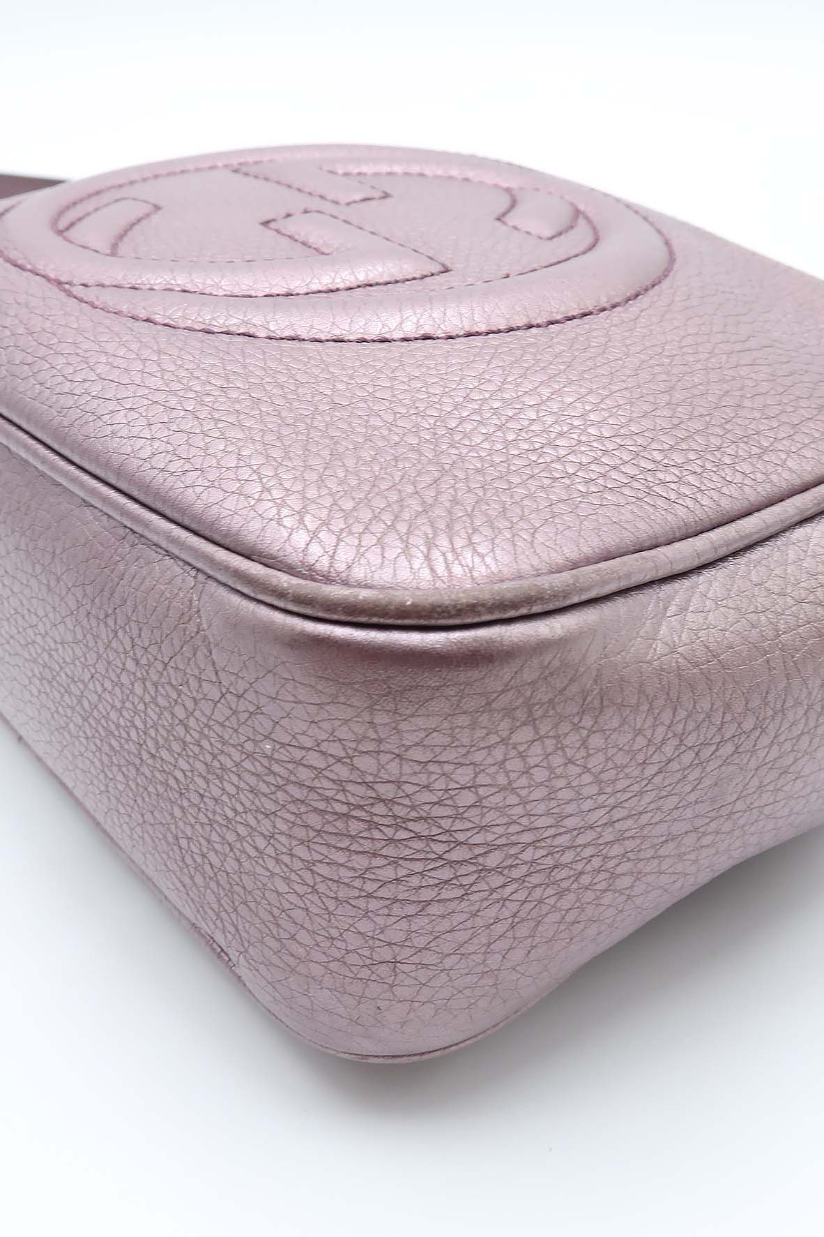 Metallic Soho Disco Crossbody Bag Lilac