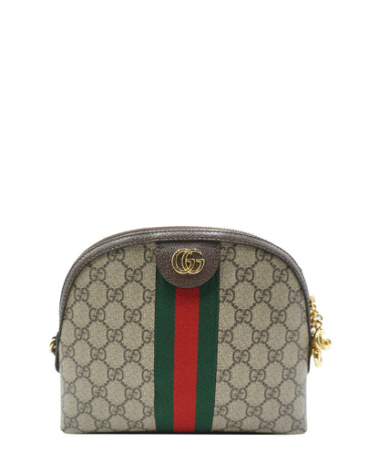 Small GG Supreme Canvas and Leather Ophidia Crossbody Bag Multicolor