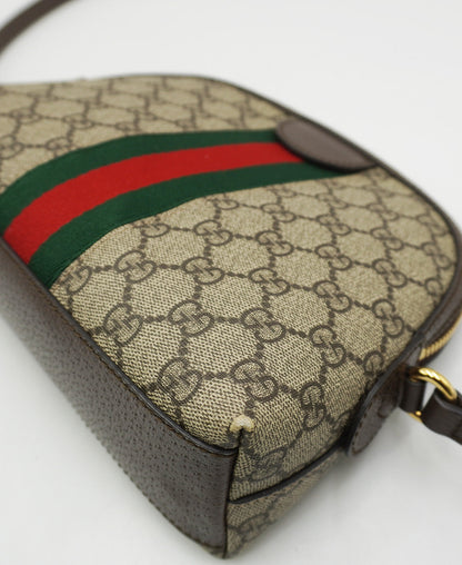 Small GG Supreme Canvas and Leather Ophidia Crossbody Bag Multicolor