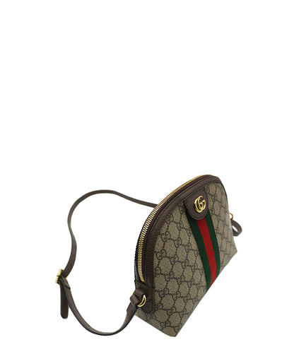 Small GG Supreme Canvas and Leather Ophidia Crossbody Bag Multicolor
