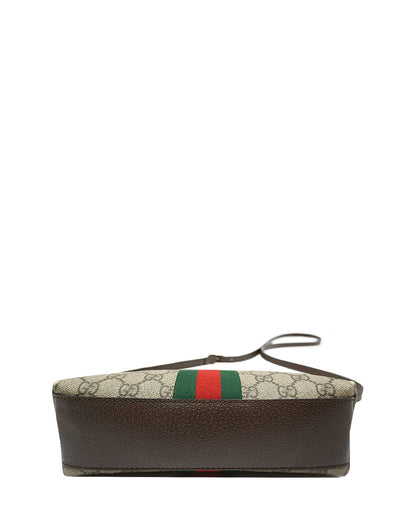 Small GG Supreme Canvas and Leather Ophidia Crossbody Bag Multicolor