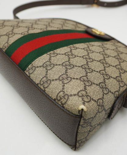 Small GG Supreme Canvas and Leather Ophidia Crossbody Bag Multicolor