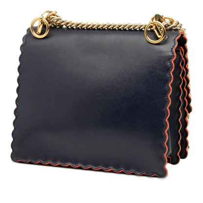 Fendi Kan I Leather Shoulder Bag