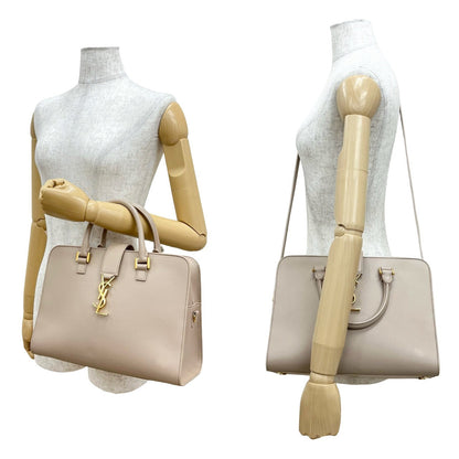 Saint Laurent Paris Baby Cabas Leather 2Way Handbag