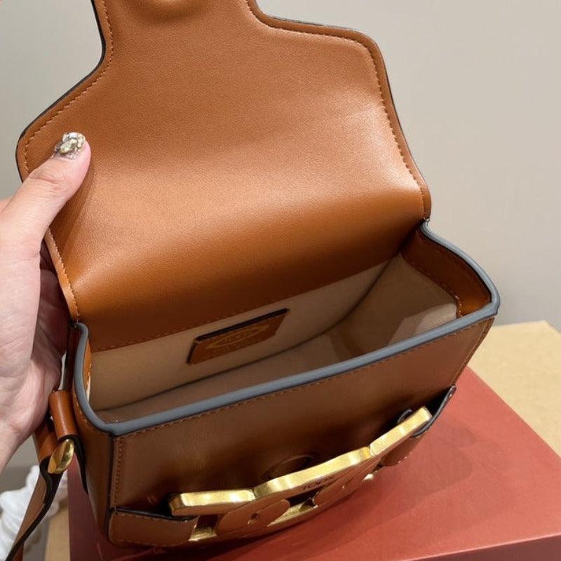 Makersluxe - Mini Kate Crossbody Bag Brown
