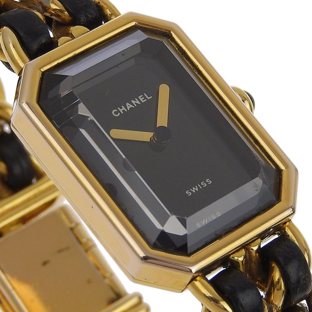 Chanel Premiere L Quartz Watch H0001 Gold Plated