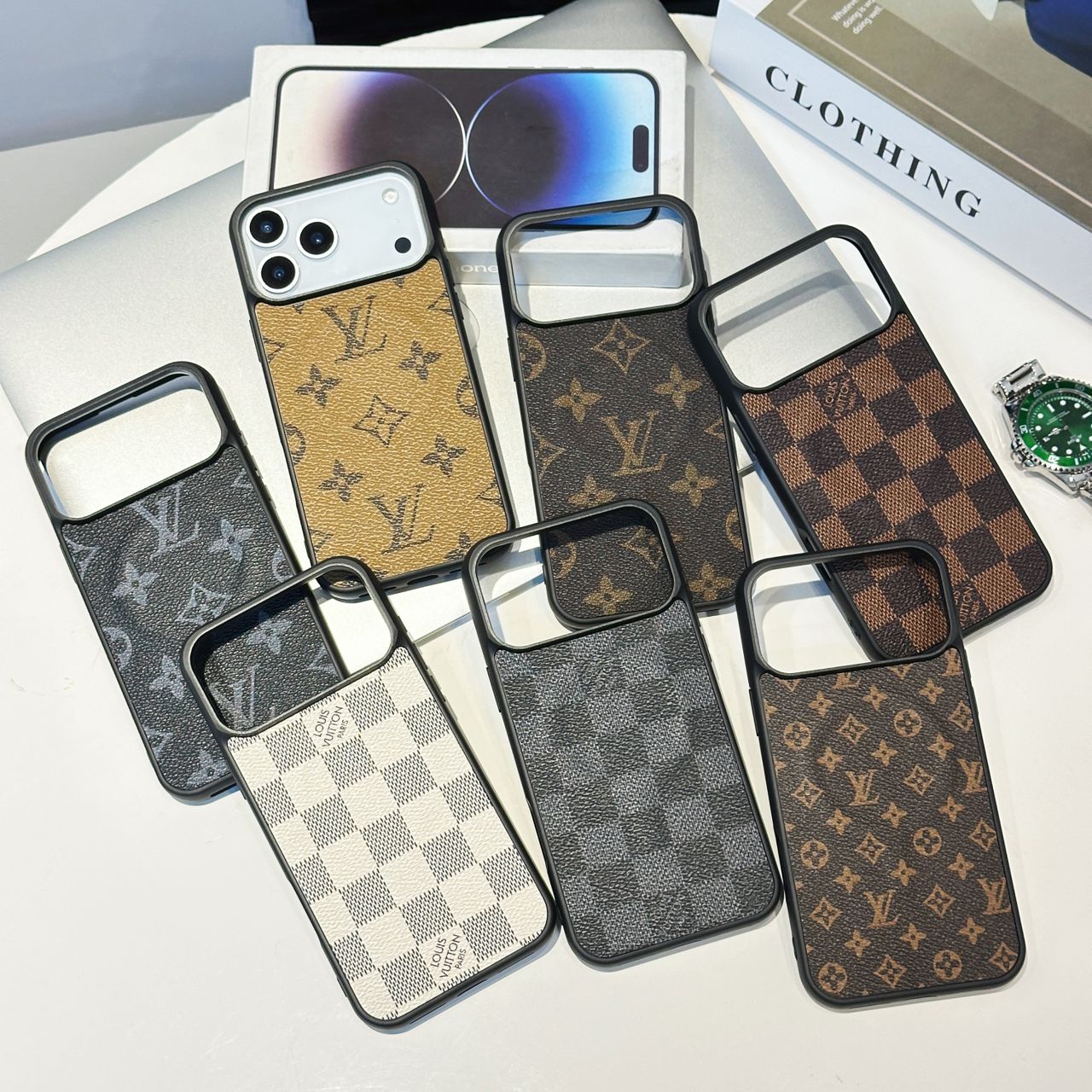 iPhone 17 MagSafe Phone Case LV Style
