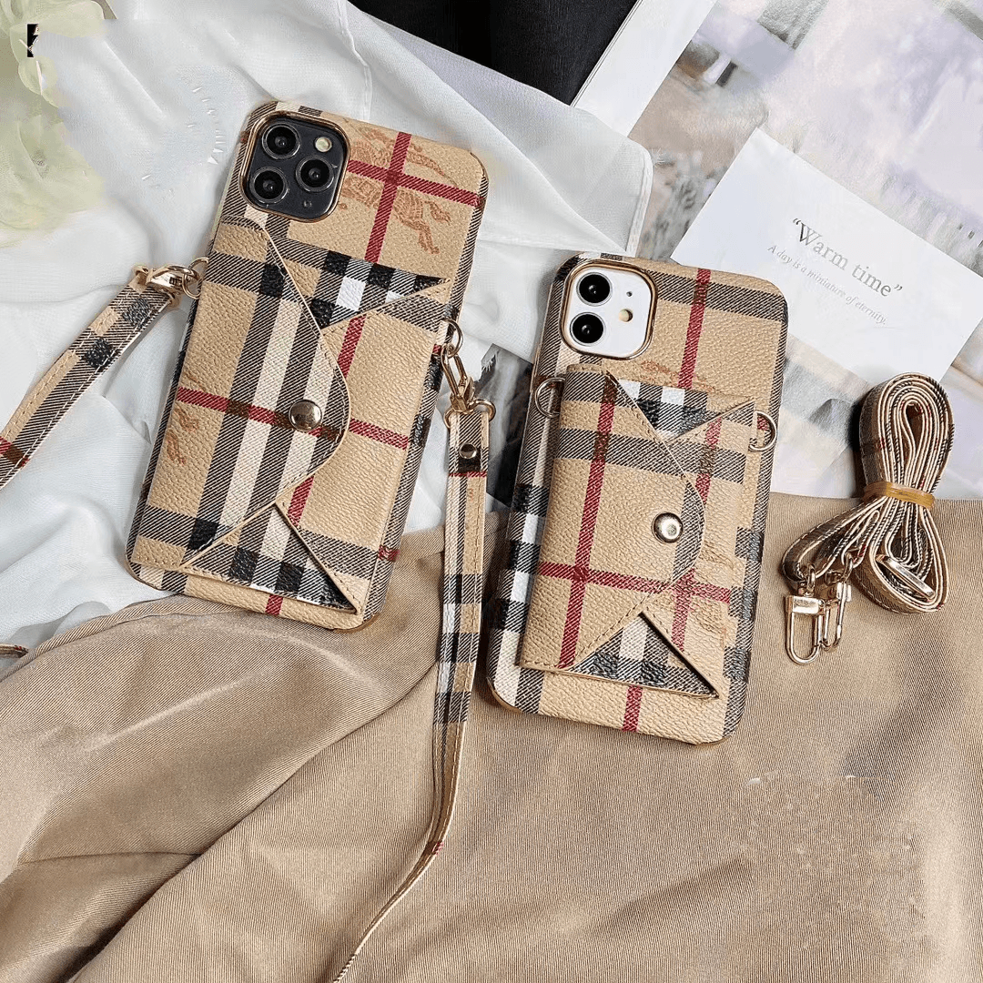 Designer Crossbody Wallet Case for iPhone 11 12 13 14 Pro Max