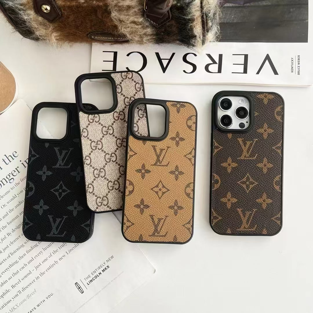 Classic iPhone Case LV Style for 12 13 14 15 16 Pro Max