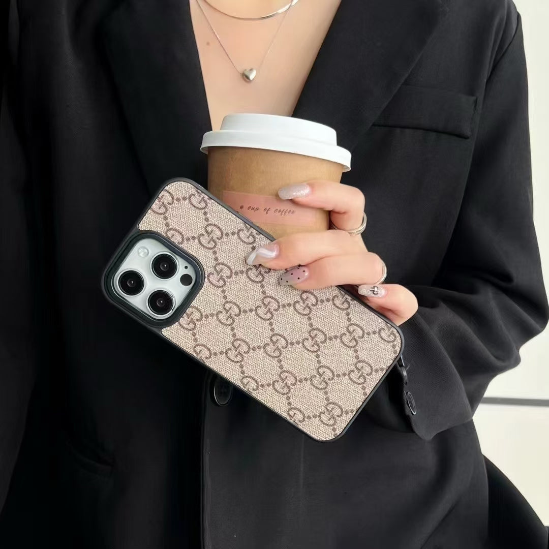 Classic iPhone Case LV Style for 12 13 14 15 16 Pro Max