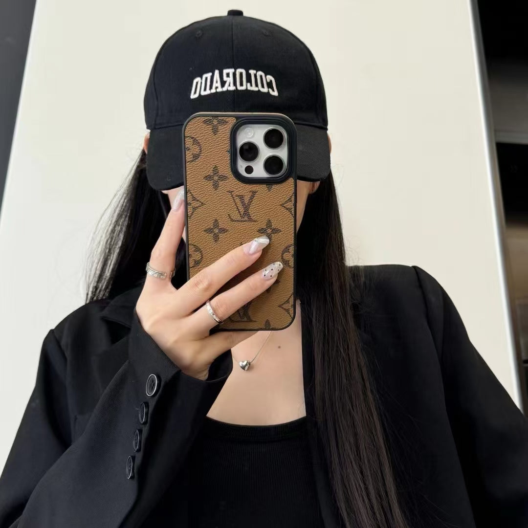 Classic iPhone Case LV Style for 12 13 14 15 16 Pro Max