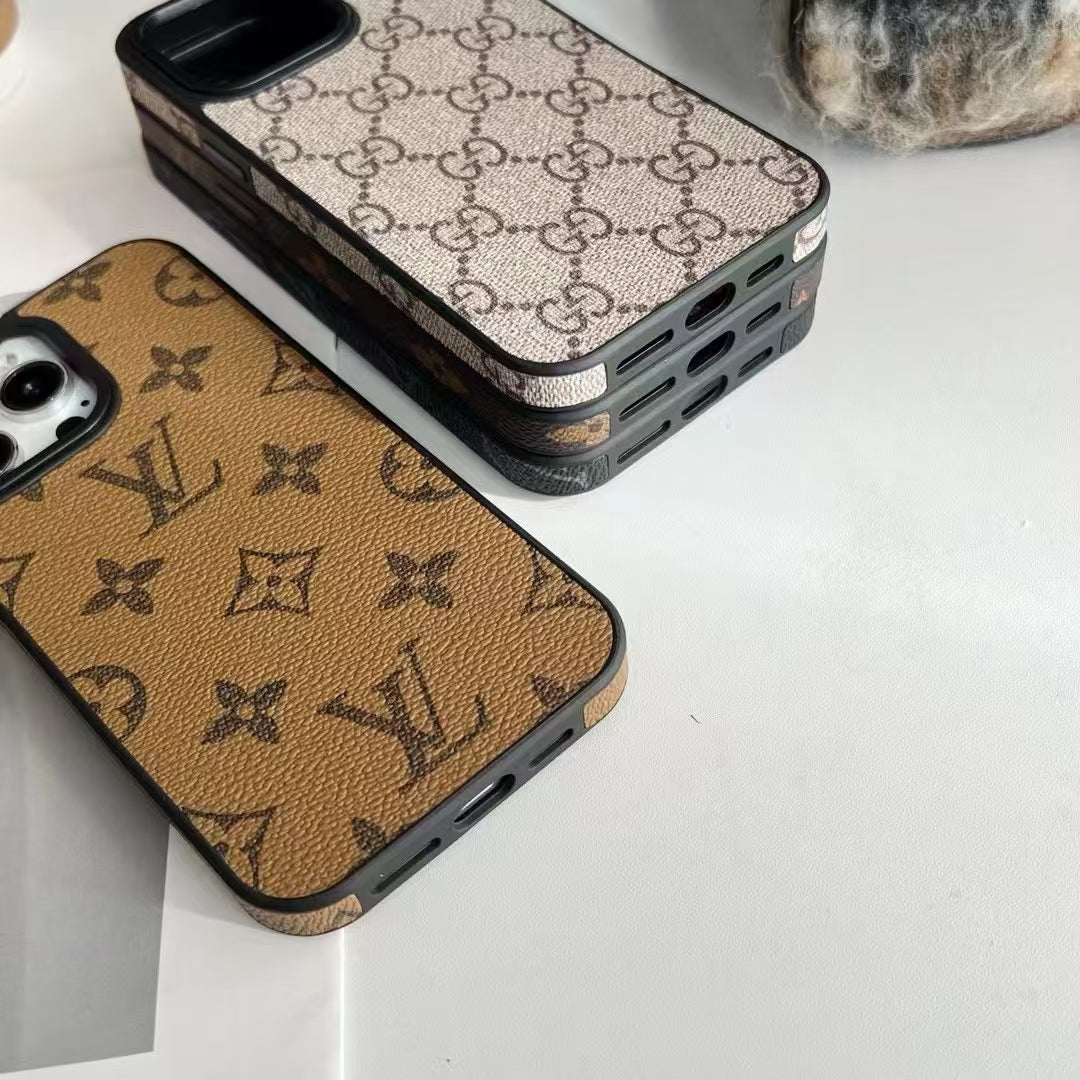 Classic iPhone Case LV Style for 12 13 14 15 16 Pro Max