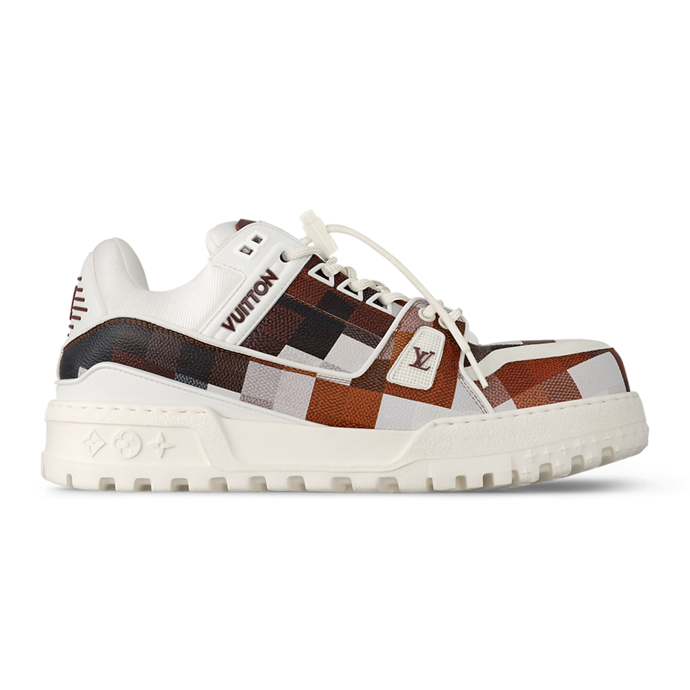 Louis Vuitton - LV Maxi Trainer Damoflage-Printed Calf Leather White / Brown