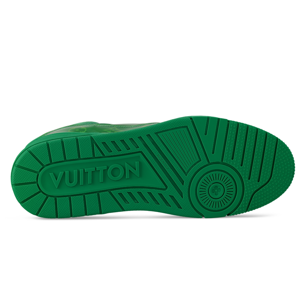LV Trainers Monogram-Printed Translucent PVC Green