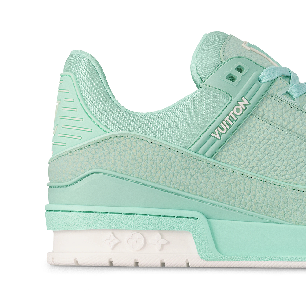 LV Trainer Grained Calf Leather Pastel Green