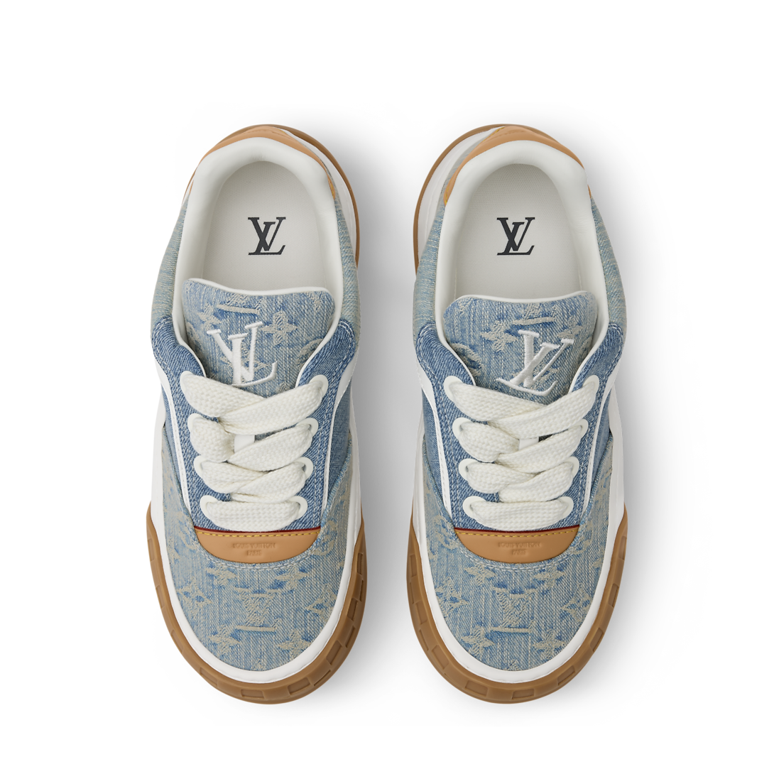 LV Tilted Sneaker Blue Denim