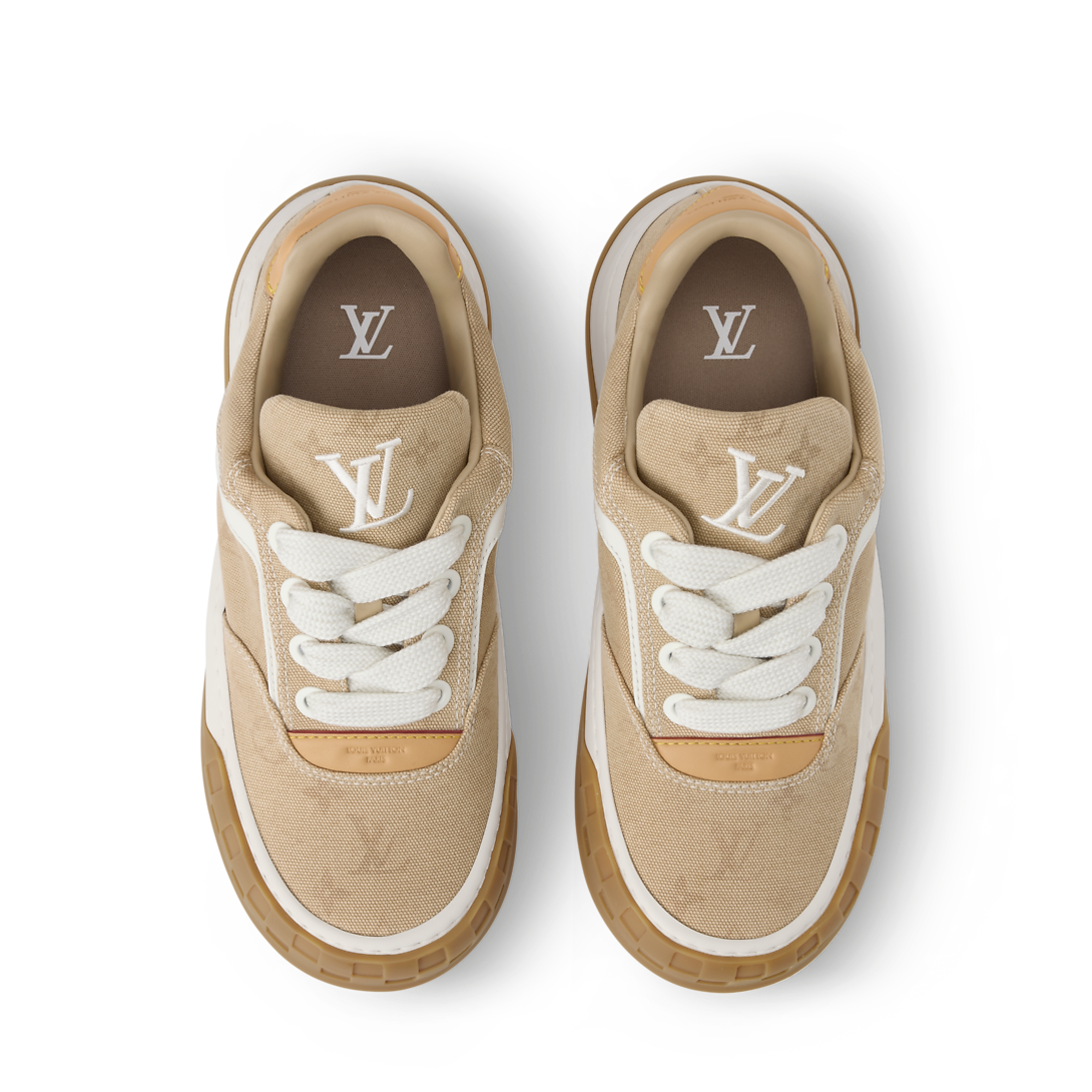 LV Tilted Sneaker Beige Denim